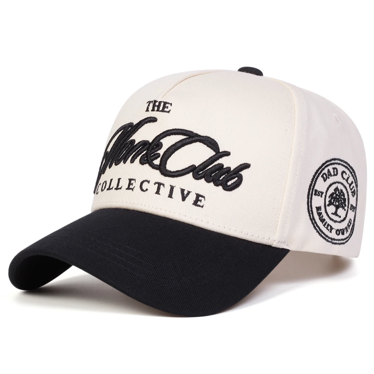 Unisex THE MARE CLUB COLLECTIVE Baseballkappen mit Stickerei, Frühling und Herbst, für den Außenbereich, verstellbare Freizeithüte, Sonnenschutzhut, Sportkappe – Detail 2