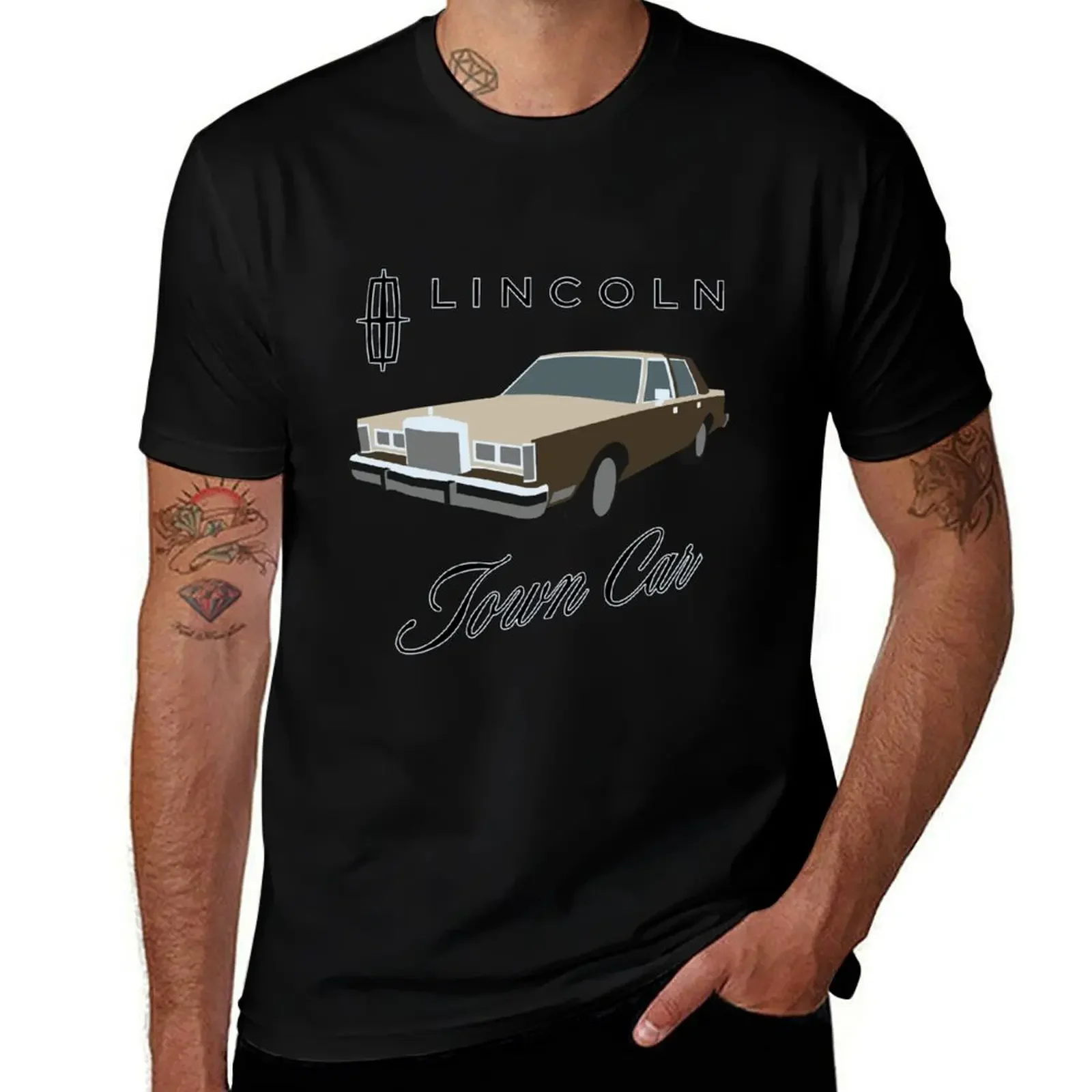 

Flat Car #7 1987 Lincoln Town Car T-Shirt kawaii clothes basketball graphic tees anime t shirts shirts men graphic