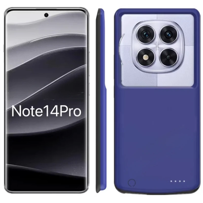 10000mAh Smart Battery Charger Case for Xiaomi Note14 Pro/14Pro+ Portable Rechargeable Protective Charging Cover RedmiNote14
