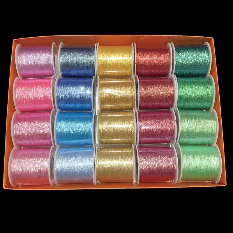 20pc/ Set. Jointed Gold and Silver Threads. 3/6/9-strand Jewelry Tassel Threads. DIY Jewelry Winding Thread Tassel Threads
