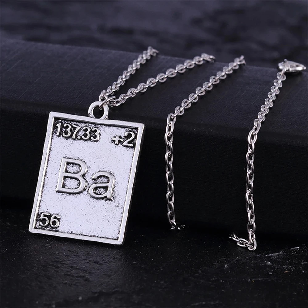 Mode Periodensystem Elemente Halskette Br Ba Inspirierender Schmuck Wissenschaft Halskette Punk Geek Schmuck Für Freunde – Detail 4