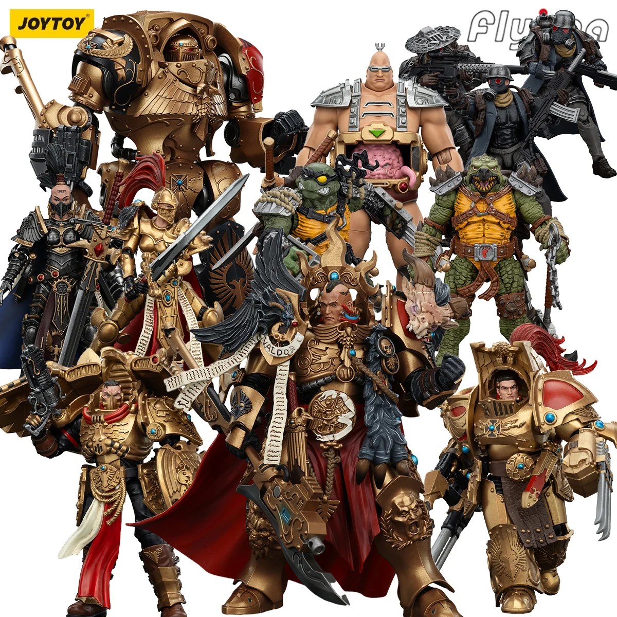 [PreOrder]JOYTOY Warhammer 40K 1/18 Action Figures Ultramarines Space Wolves TMNT Blood Angels Sanguinius Model Gift Collectible