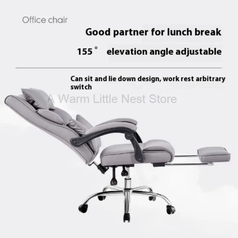 Transparent Chair Computer Chair Furniture Home Office Rest Chairs Accent Computer Writing Massage White Leather Lazy Armchairs