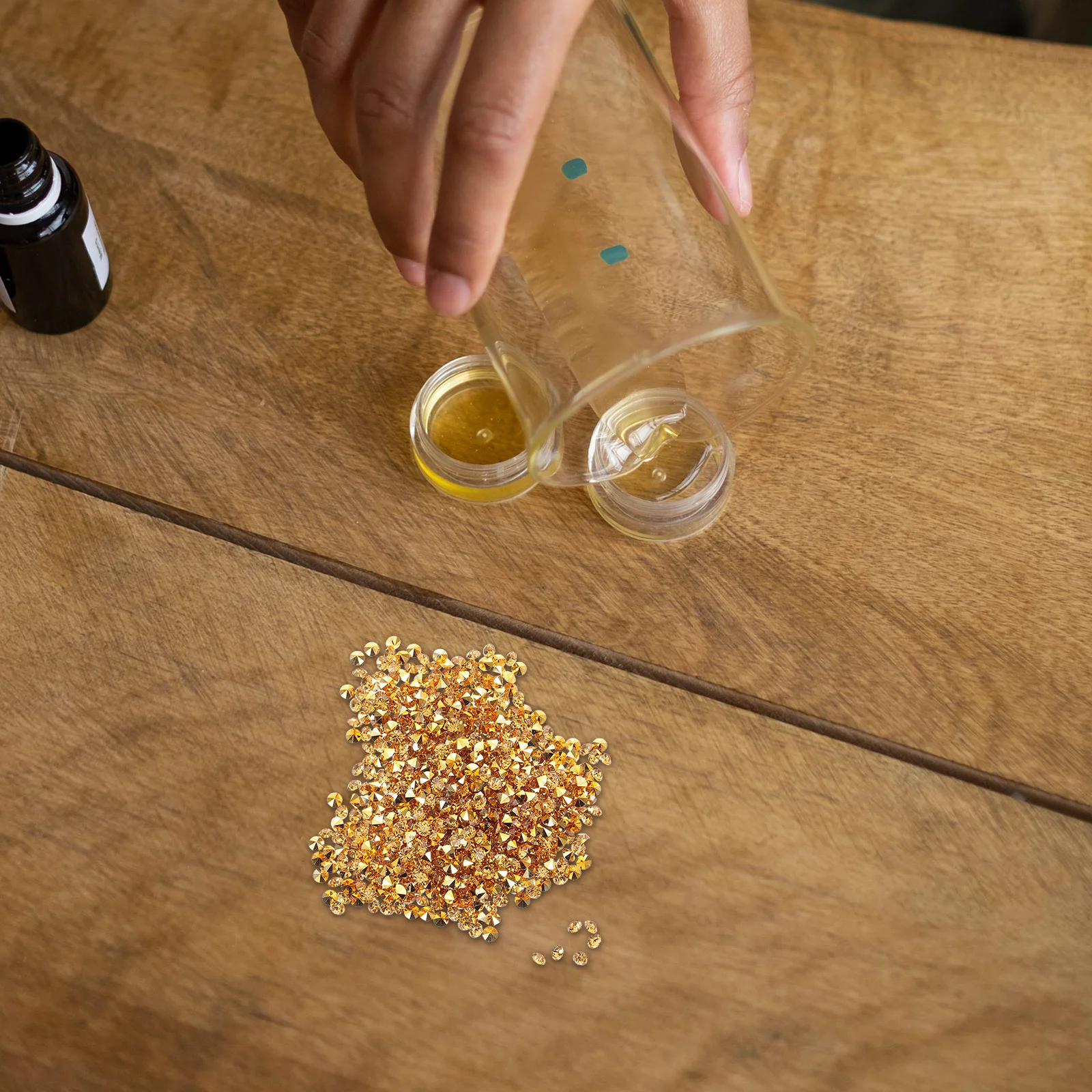 อะคริลิคใสแบบแบน 3 มม. จำนวน 3,000 ชิ้น สำหรับงาน DIY ตกแต่งเล็บ ใบหน้า ดวงตา แก้วน้ำ ขวด และอุปกรณ์งานฝีมือ