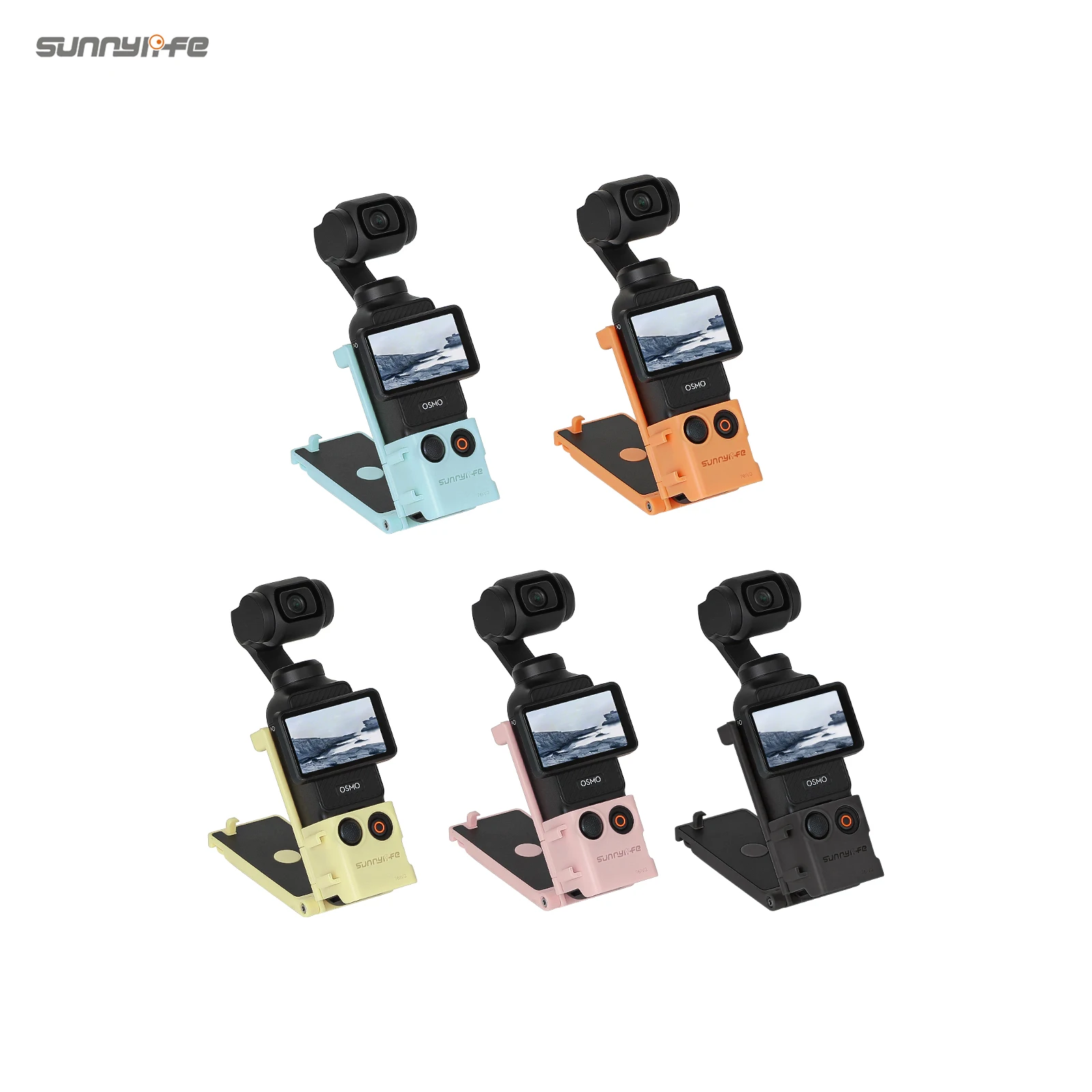 Magnetic Bracket for DJI Osmo Pocket 3 - Adjustable Angle Desktop Stand with Secure Magnetic Base, Black, Compatible with Multip