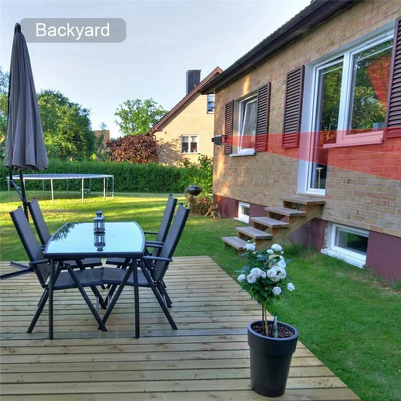 REPLA-Smart Home Security في الهواء الطلق مقاومة الطقس واي فاي محس حركة كاشف-التحكم عن بعد في التطبيق لإشعار Alexa