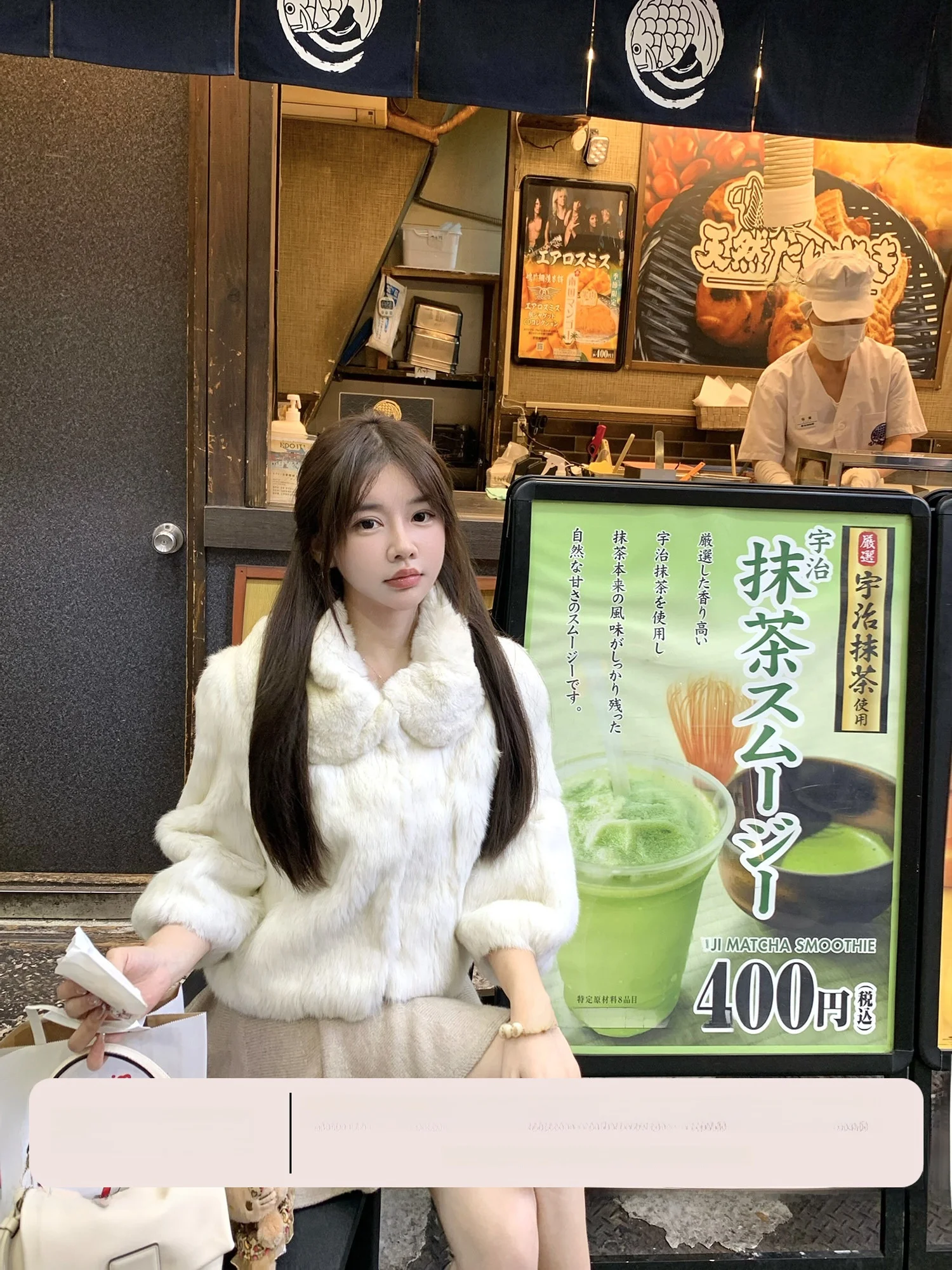 

New Fall Winter Women's Fur Coat A-ade Rabbit Sable Patchwork Leather Jaet Modern Sle Long Sve ort Length