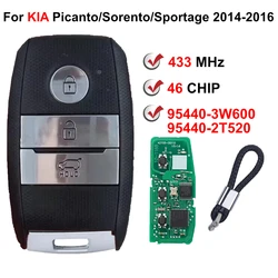 95440-3W600 95440-2T520 433 MHz PCF7952A 46 Chip Keyless Smart Car Key For Kia Optima Sportage Sorento 2014 2015 2016