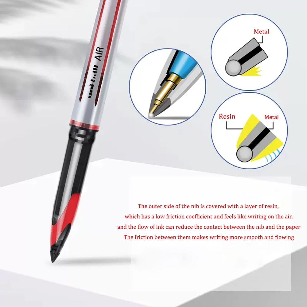 New UNI Straight Liquid Gel Pen UBA-188C Black Technology Free Ink Control Limited Color Pen School Office Supplies Stationery