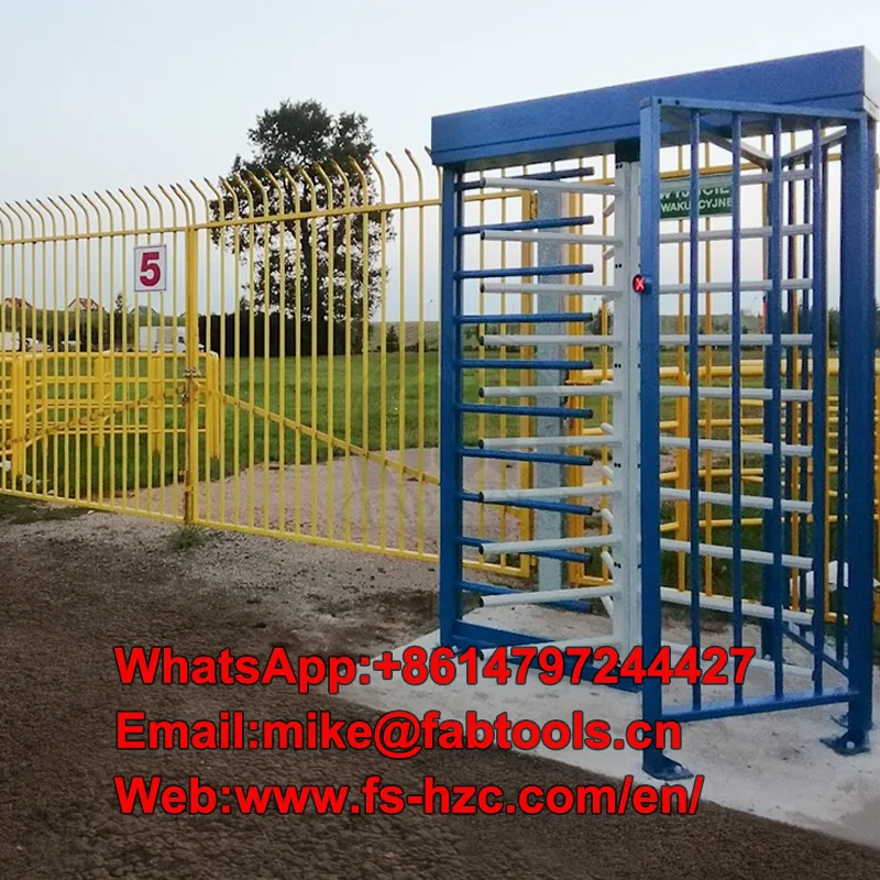 

Anti-pinch One Door & Two Door Access Prison Security RFID Card and Fingerprint Access Control Dome Full Height Turnstile Gates