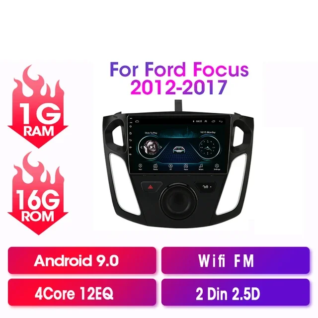 4G + WIFI Android 15 Stereo Voor Ford Focus 3 MK 3 2011-2017 2018 Auto Radio Multimedia Speler GPS 2din Carplay Auto DVD WIFI