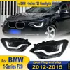 BMW 1 시리즈 F20 2012 2013 2014 2015용 2PC 자동차 헤드라이트 LED 자동차 램프 주간 주행등 다이나믹 방향지시등 액세서리 3