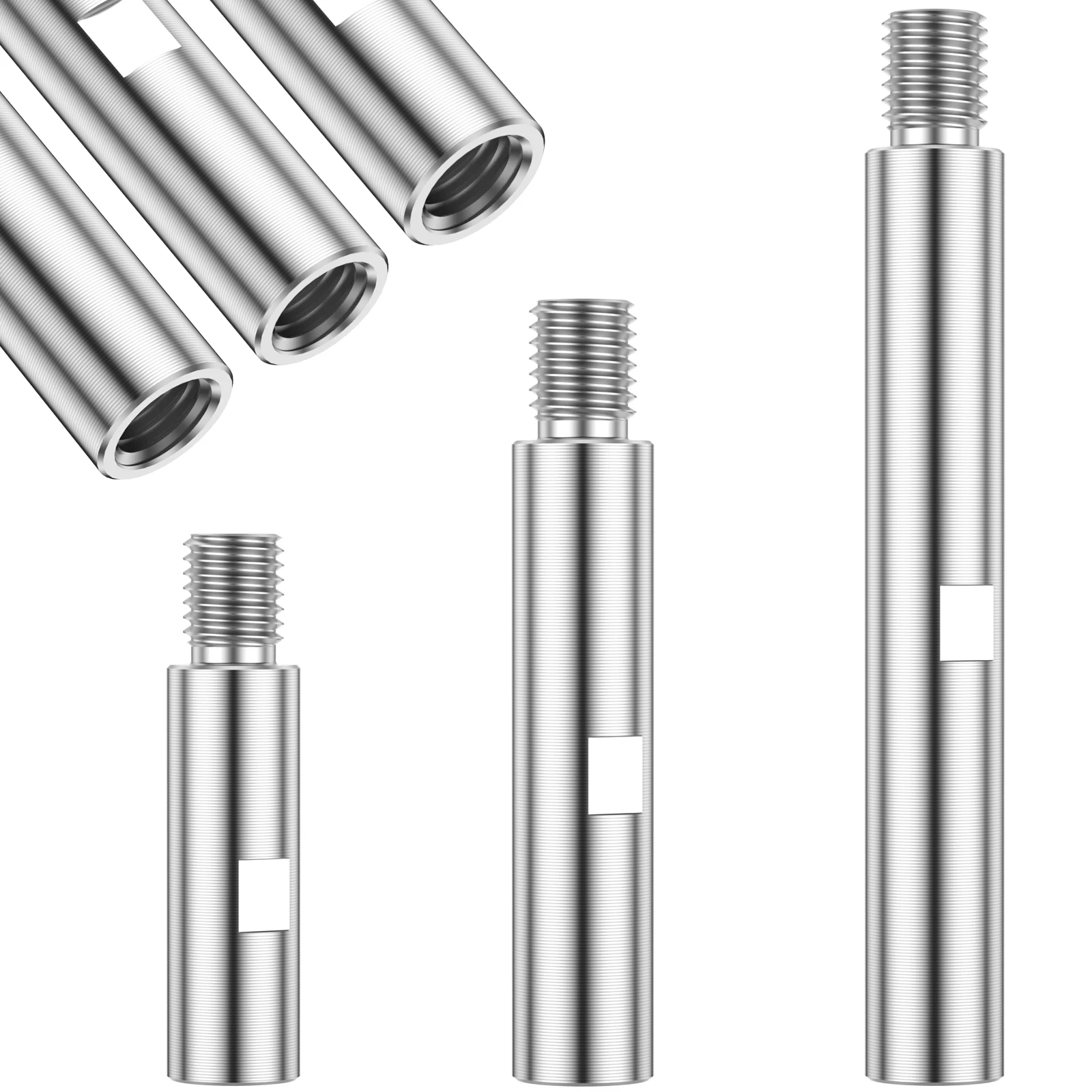 

3Pcs M14 Angle Grinder Extension Rod 3/4/5.5 Inch Thread Adapter Rod Polishing Pad Grinding Connection Rod Polisher Accessories