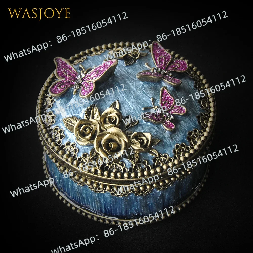 

2026-Wasjoye Talia European Vintage Korean Princess Jewelry Box Jewelry Storage Box Jewelry Necklace Ring Box