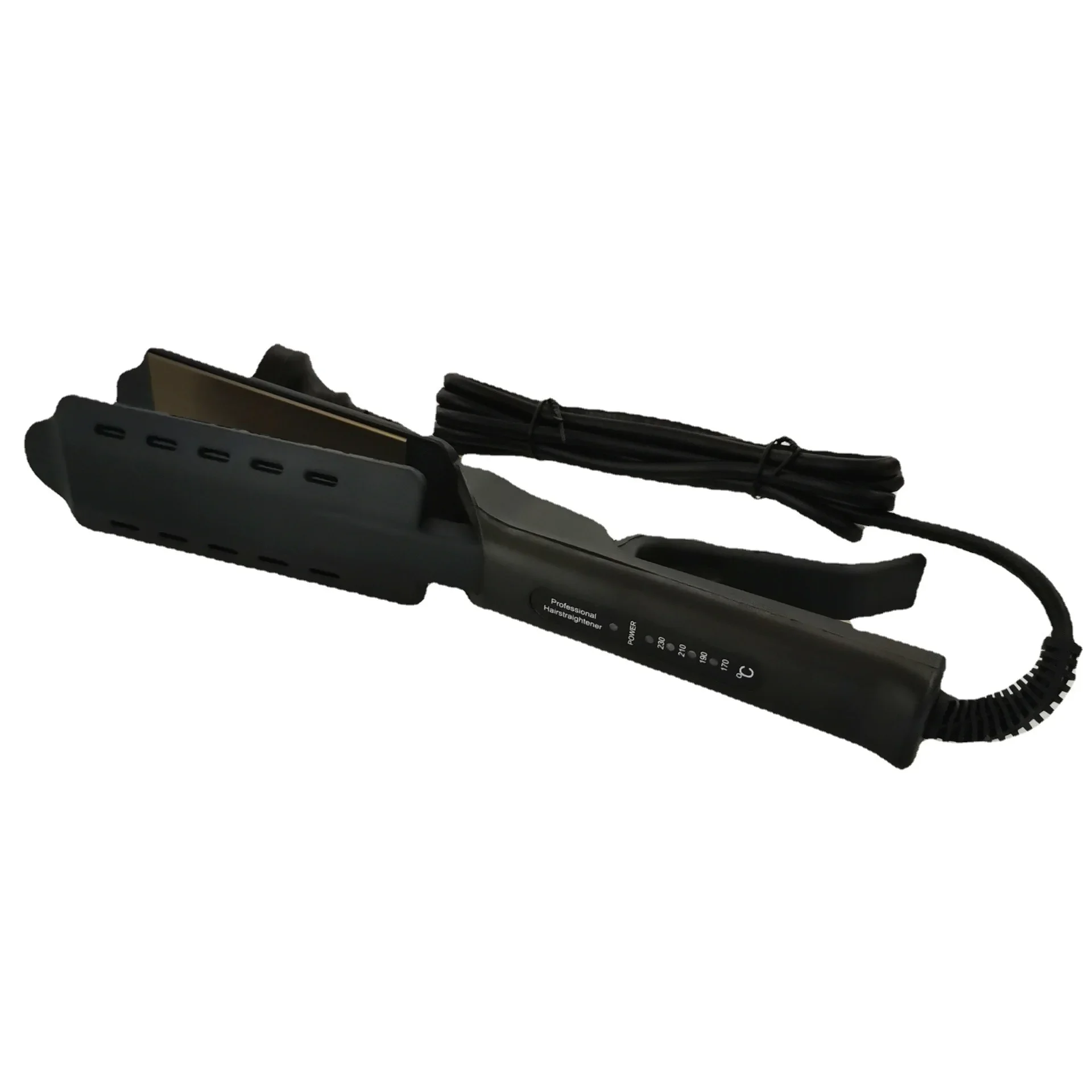 

Широкая пластина с четырьмя передачами и контролем температуры, керамическая нефритовая ионная доска для выпрямления волос; Паровая пластина для быстрого выпрямления