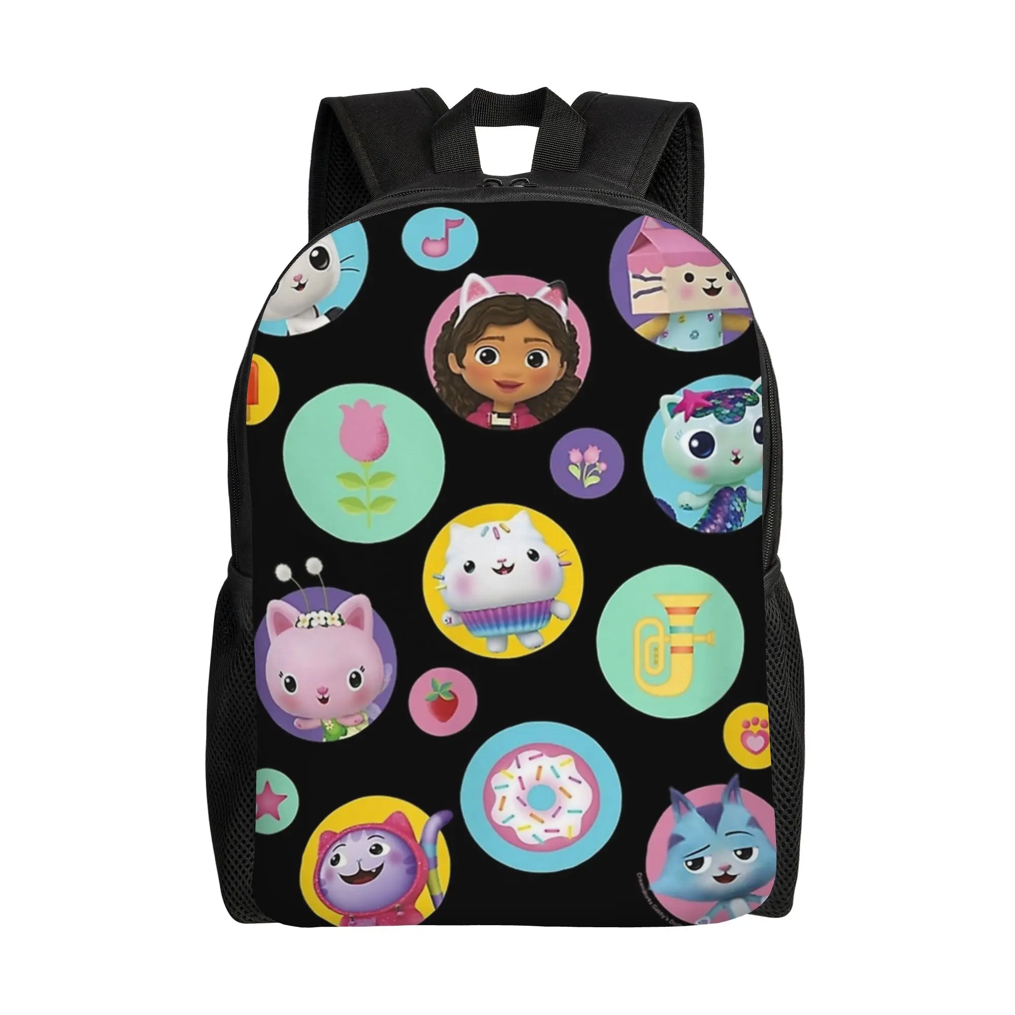 

Gabby's Dollhouse Icons Cool Backpack Outdoor High School Business Gabbys Cute Daypack for Men Women Laptop Computer Canvas Bags