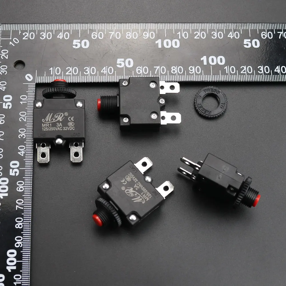 5Pcs/Lot 3A 4A 5A 6A 7A 8A 10A 12A 15A 20A Circuit Breaker Overload Protector Switch Fuse