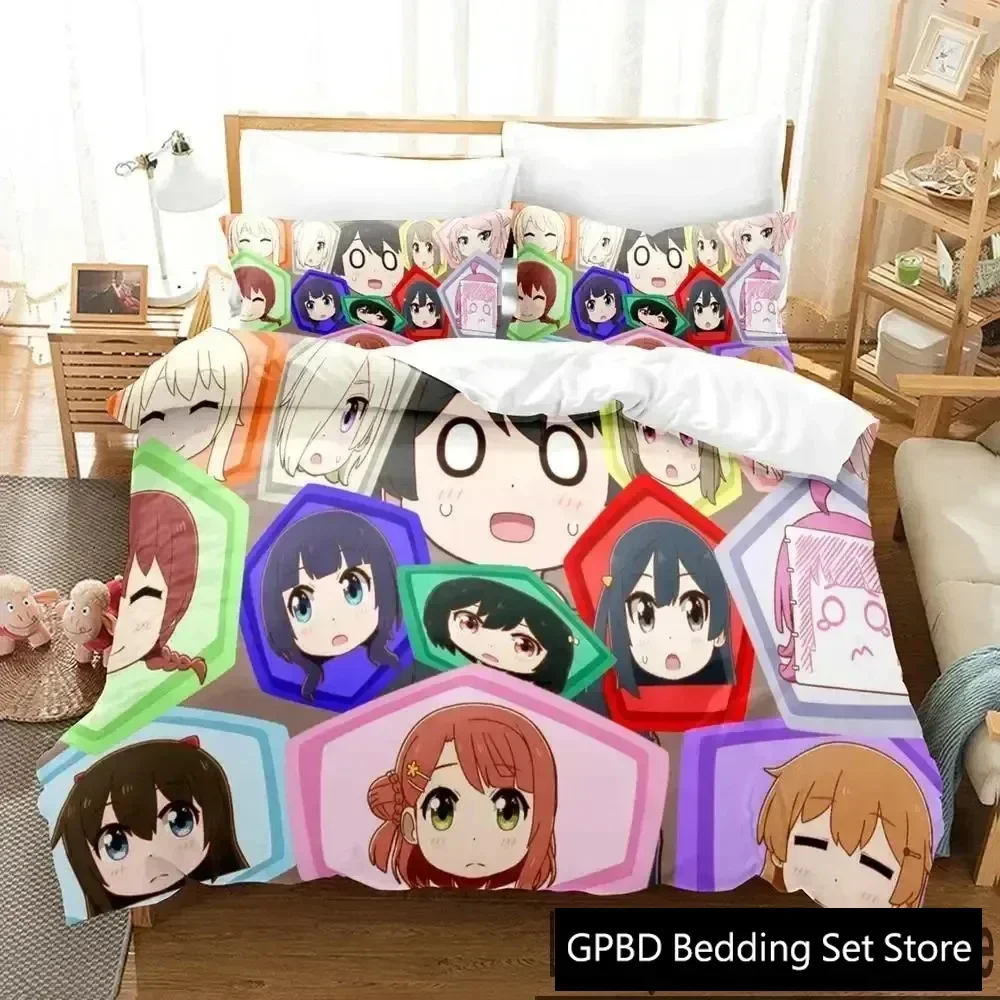 

Luxury New 3D Print Anime Nijiyon Animation Bedding Set Duvet Cover Bed Set Quilt Cover Pillowcase Queen Size Boys Adult Bedding