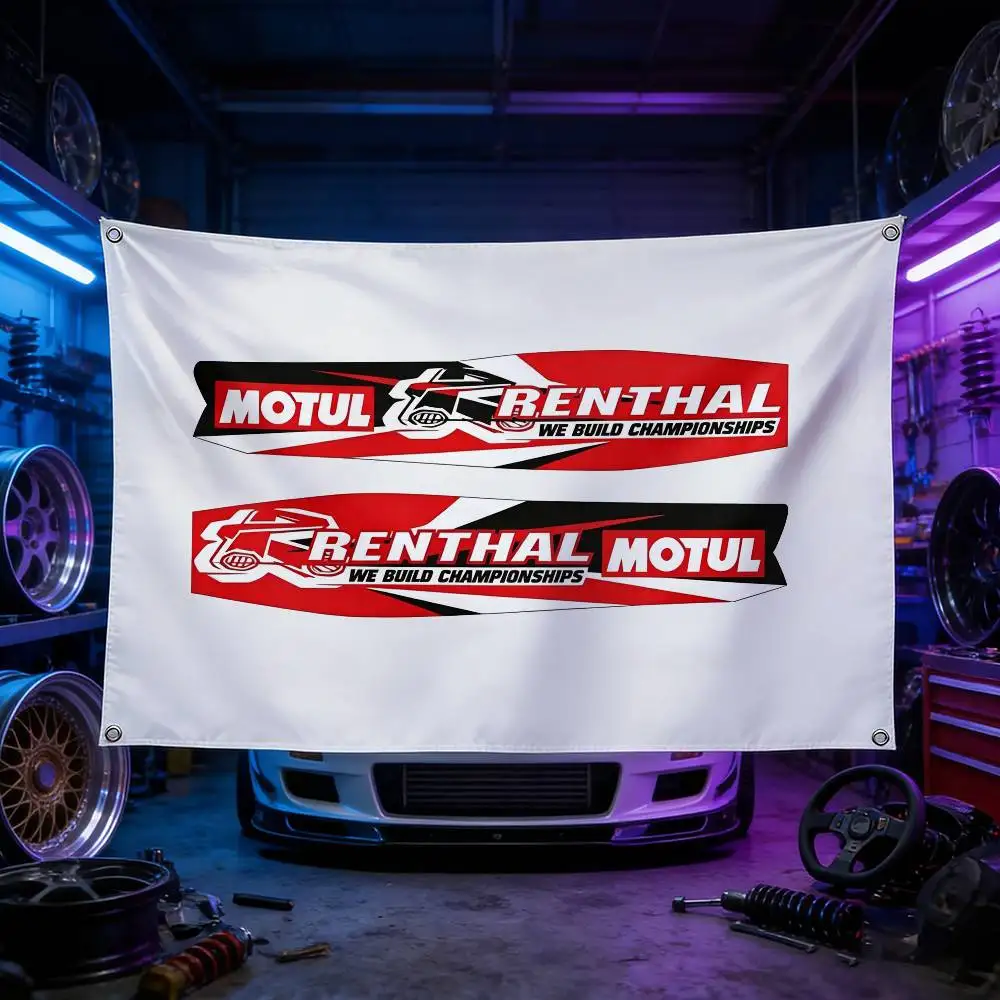 Motorcycle And Car Logo For MOTUL Flag 120g Brushed Polyester Sublimation Printing Durable Hanging Flag For Home Decor Event