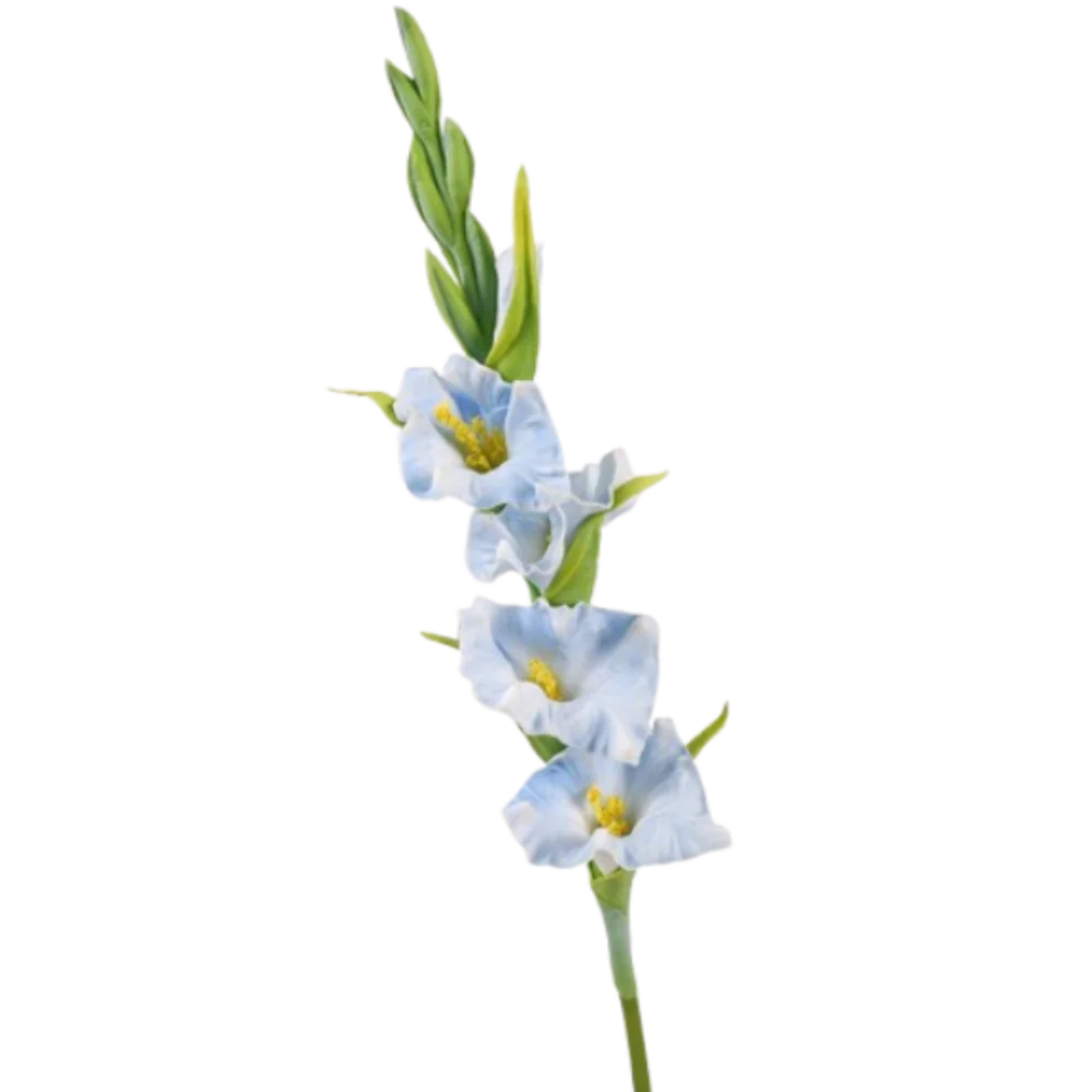 

PU Artificial Gladiolus Branches Real Touch Handmade Simulation Gladiolus Flower Floral Art Fake Flowers Holiday Party Decor