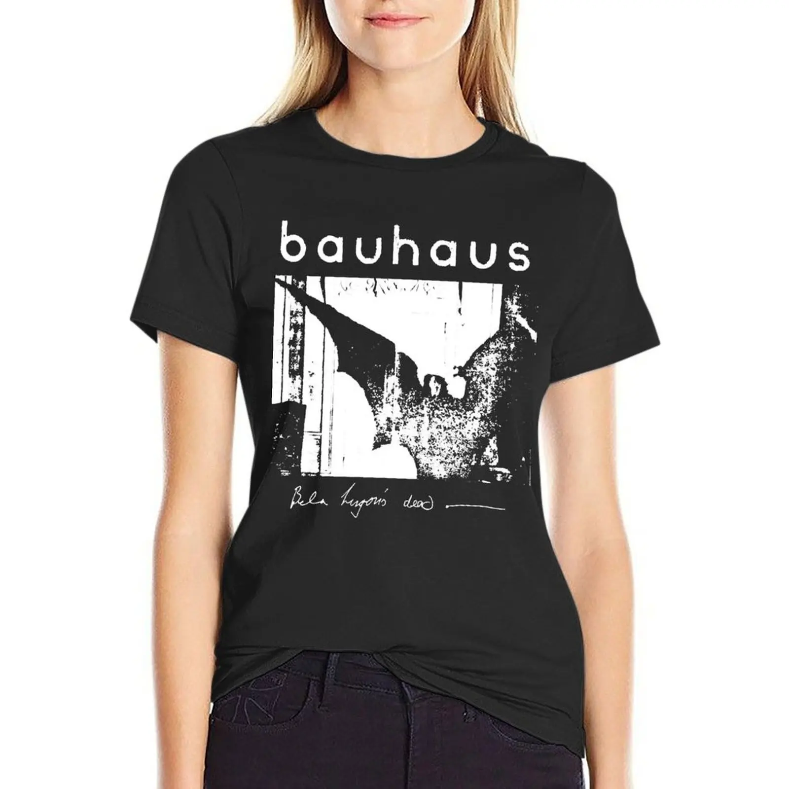 

Bauhaus - Bat Wings - Bela Lugosi's Dead T-Shirt summer top lady clothes sweat graphic t-shirts for Women