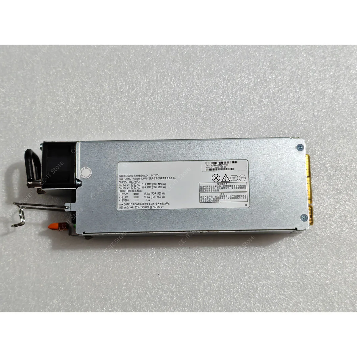 071-000-760-03 078-000-760 SGJ004 2100W Hot-swap Power Supply For UNITY XT480F Storage PSU