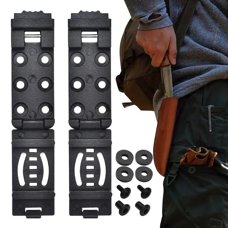 Scabbard Clip For Belt 2X Waist Belt Nylon Clip For Sheath Multi-Functional Accessories Carry Clamp Scabbard Easy Access Mount