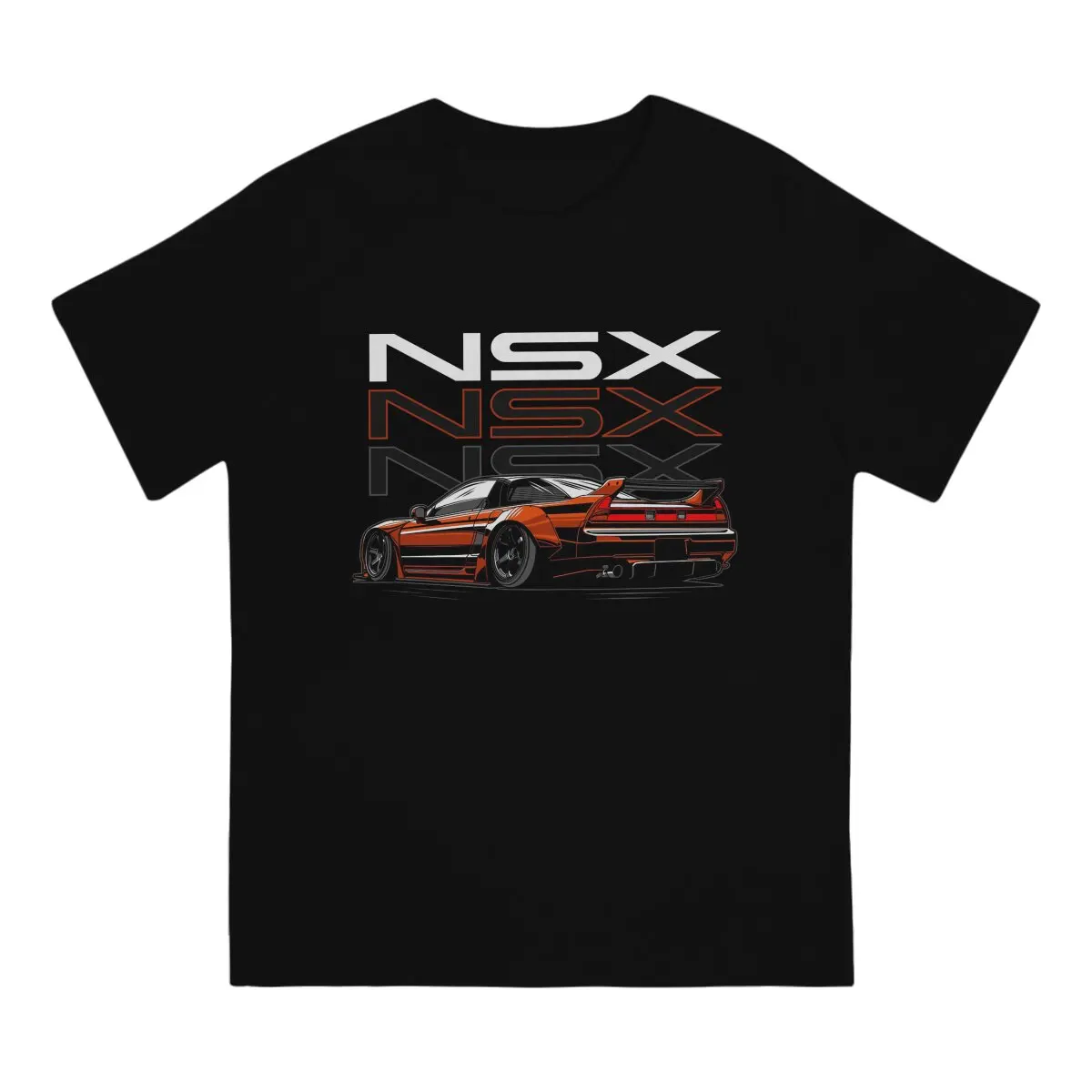 Sport Racing Car Men's T Shirts NSX Leisure Tee Shirt Short Sleeve Round Neck T-Shirts Gift Clothing