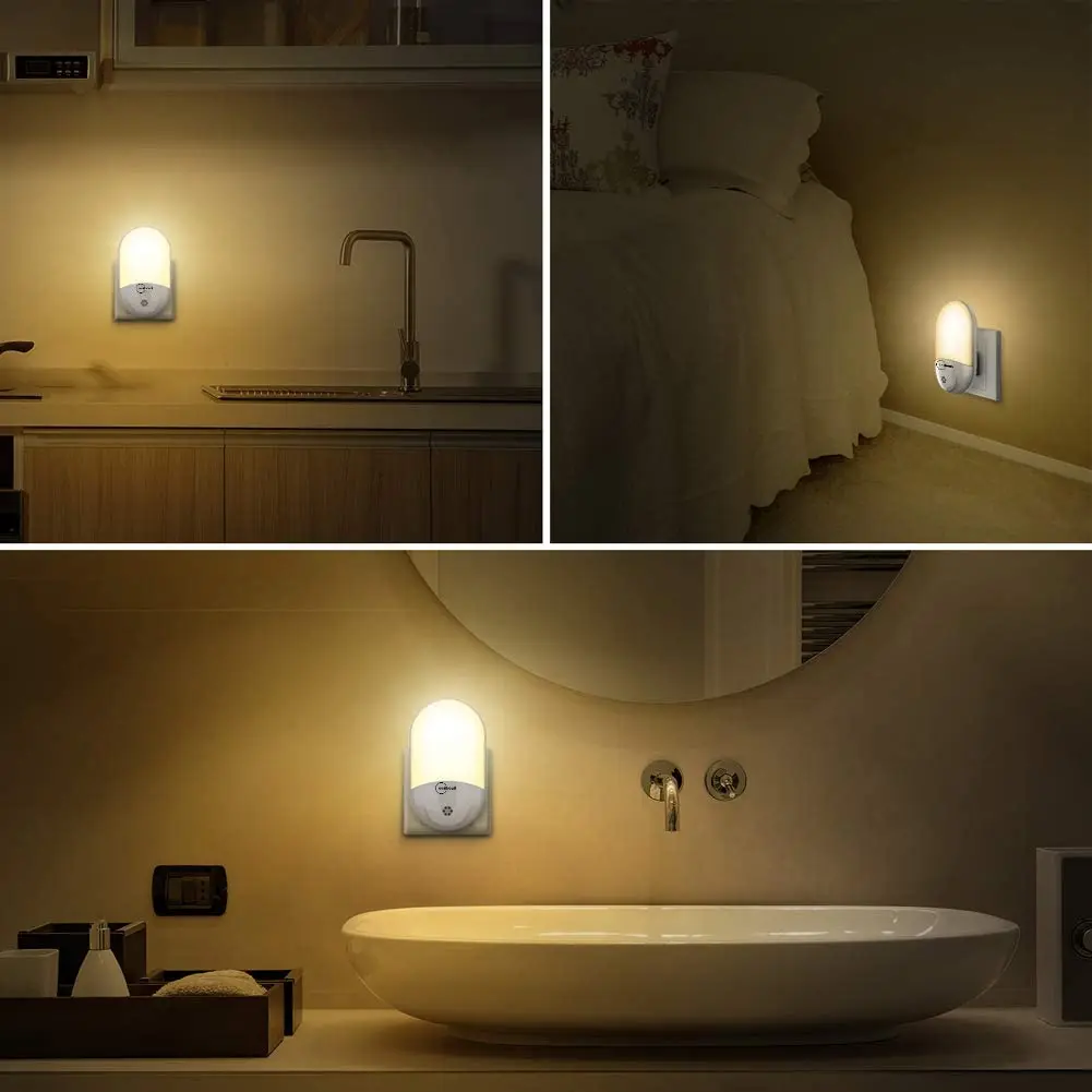 Led Night Lights, Automatic Night Light Twilight Sensor, Plug And Play Kids Night Light For Baby Room, Kitchen, Hallway
