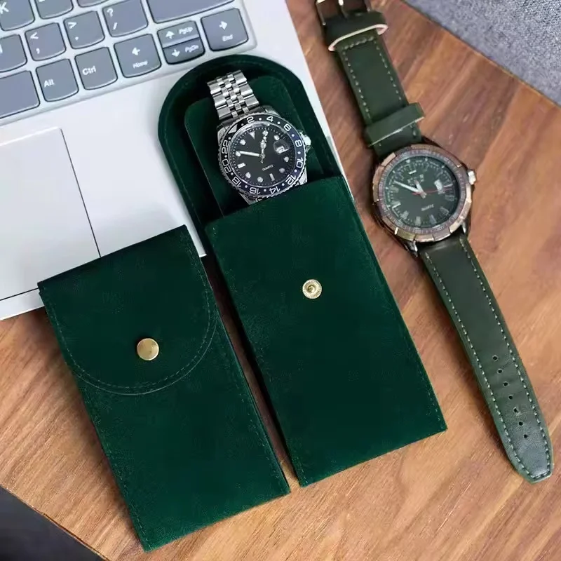 

The exquisite life 2026 Velvet Flannel Watch Bag For Watch Lovers Dust Protection Travel Storage Case Portable Gift Pouch