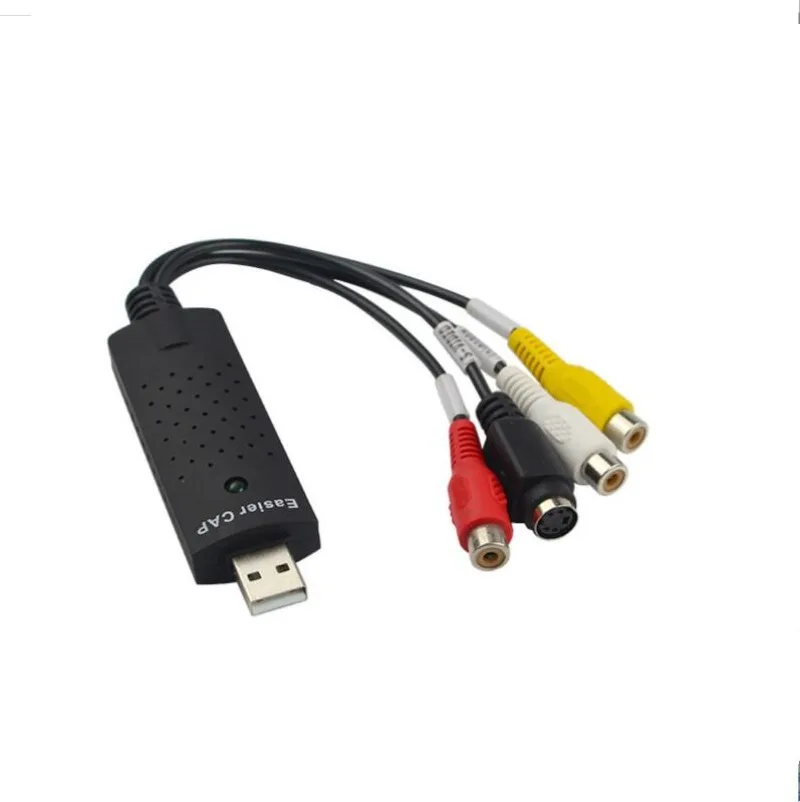 Av Kabels Adapter Kaart Tv Dvr Capture Easy Cap Video Usb 2.0 Easycap 4 Kanaals Dvd Vhs Audio Converter