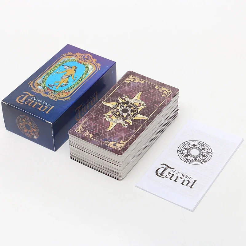 78pcs Spanish classic tarot cards oracle card board game Magical Fate Divination 205g cards with paper instructions 11.2*6.1cm