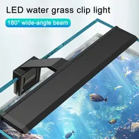 LED Aquarium European Standard 220V Fish Tank Light Ultra-thin Plant Growth Clip Light Aquarium Light Lighting 5W/7W/9W/12W
