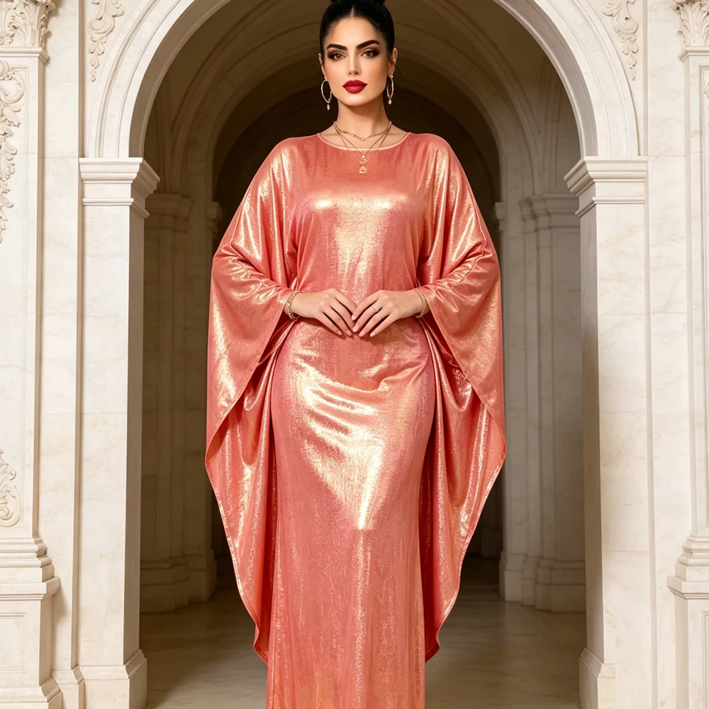 

Dubai Abaya Women Muslim Maxi Dress Batwing Sleeve Caftan Turkey Kaftan Morocco Robe Femme Musulmane Vestidos Kebaya Jalabiya