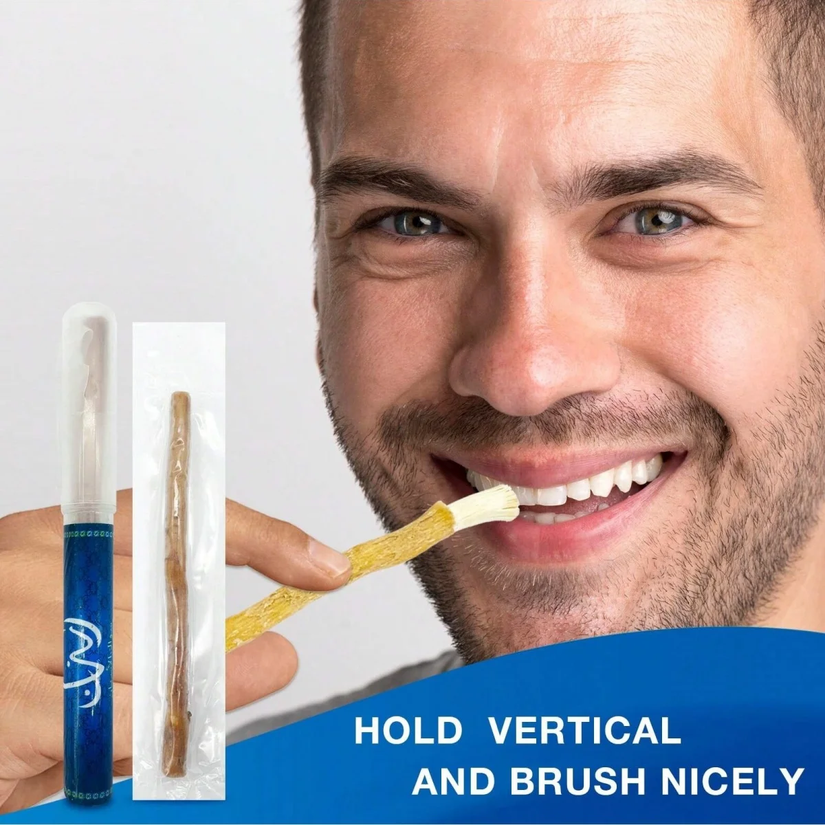 

Natural Twig Toothbrush Miswak Portable Travel Toothbrush Traditional Toothbrush Stick Made Of Tree Branches Creative Man Gift