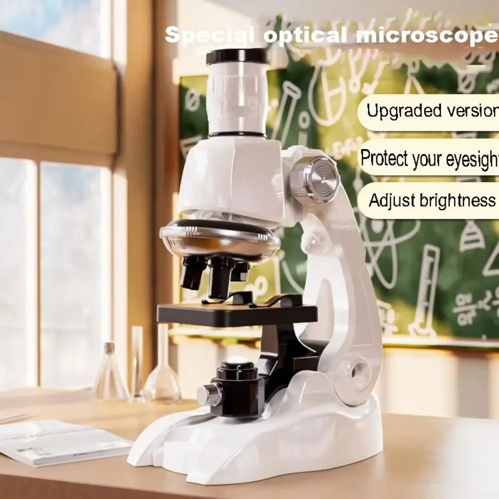 

200x 600x 1200x Children Microscope Kit HD Observing Bacteria Pocket Microscope Adjustable Biological Science