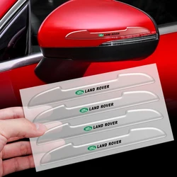 4pcs transparent Rubber Car Door Edge Protection Stickers Anti Collision Strips For Land Rover Range Rover Sport Freelander 2