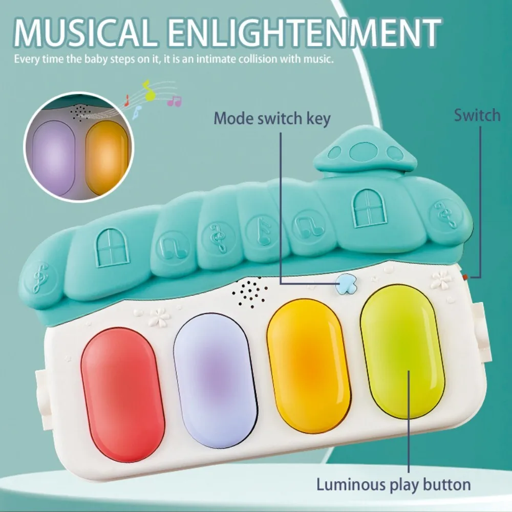 Tapete de brincar para bebês com estrutura de fitness, brinquedos musicais para recém-nascidos de 0 a 36 meses, tempo da barriga e centro de atividades de jogo no chão