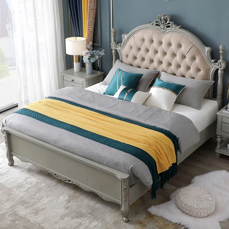 

Современная американская роскошная двуспальная кровать Master Modern Twin King Size Свадебная кровать с подсветкой Деревянная мебель для спальни Queen Letto Matrimoniale