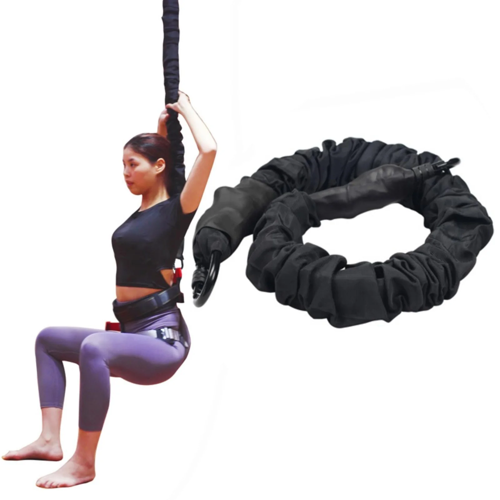 Heavy Duty Bungee Fitness Cord, Suspension Fitness Resistance Cord for in the Home Gym Include ONLY 1* Extra Bungee Cord