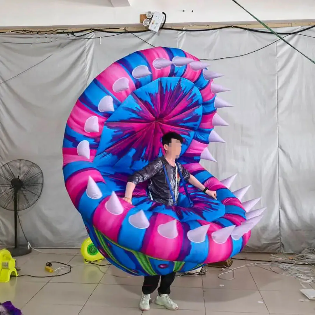 عملاق نفخ Chomper زهرة زي ضربة الهواء مخيف آكلة اللحوم الرعب مصنع كرنفال الشارع موكب المشي الأداء الدعائم