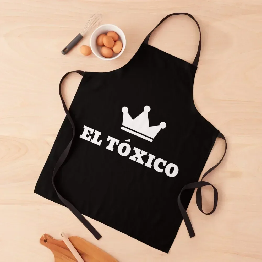 

El Tóxico with Crown Apron For Hairdresser Custom Apron