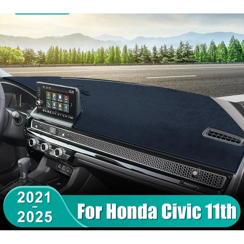

Для Honda Civic 11-го поколения 2021 2022 2023 2024 2025 коврик для приборной панели автомобиля солнцезащитный козырек для инструментов стол нескользящий чехол аксессуары