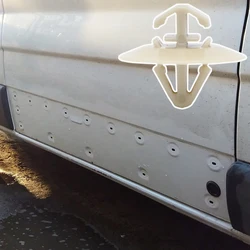 Car Side Body Moulding Lower Rivet Door Card Trim Clip For Renault Trafic (X83) Kangoo X76 X61 Master Vauxhall Movano 7703077421
