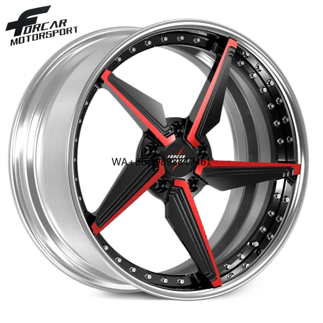 

High Performance Two-Piece High Quality Unique Design 16 17 18 19 20 21 22 23 24 Inch Forcar Motorsport Alloy Forged Wheels Rims