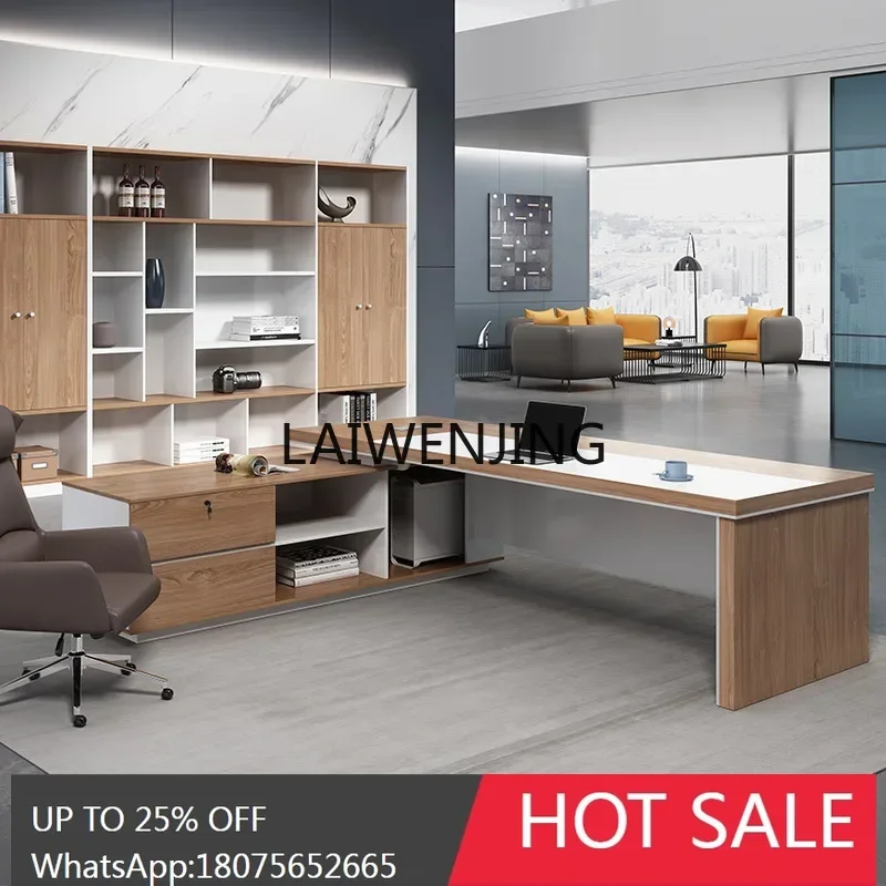 Office Furniture President Large Class Desk Simple Modern Manager Supervisor Desk and Chair Combination