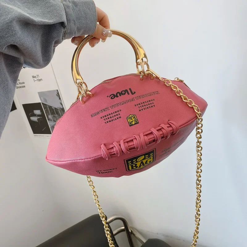 

Women's Fashionable Rugby Bag Crossbody Small round Shoulder PU Leather Bag for Stylish Storage And Organization