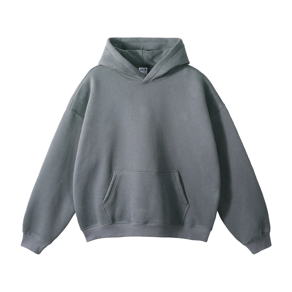 Oversize Fleece Warm Everyday Hoodie For Men Women Hip Hop Raglan Pullover Autumn Winter Streetwear