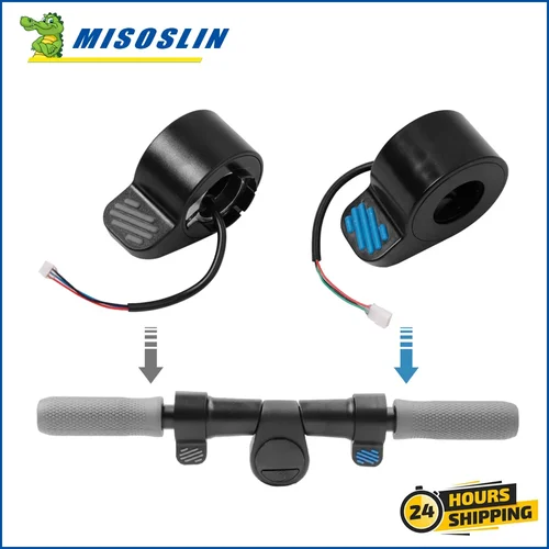 세그웨이 나인봇 ES1 ES2 ES3 ES4 용 범용 엄지 스로틀, 전기 스쿠터 가속기, 핑거 브레이크, 단추 속도 제어 부품 