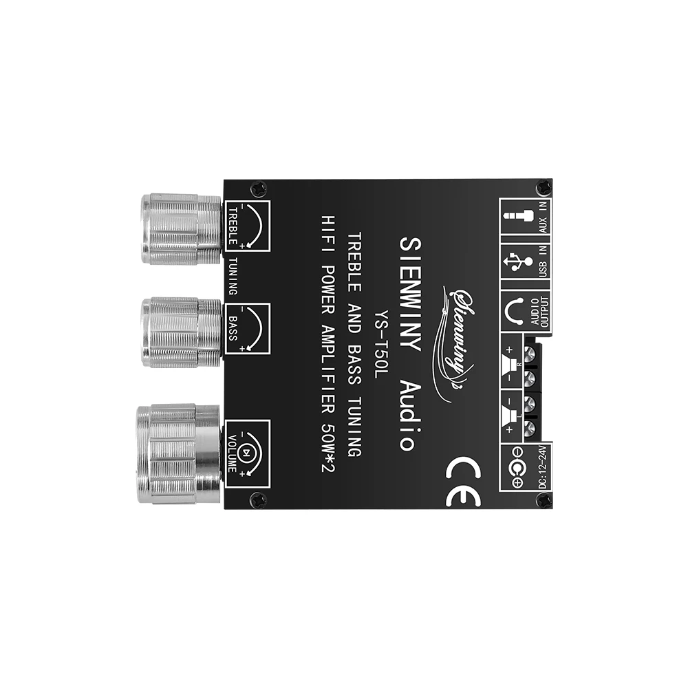 YS-T50L 50W * 2 Bluetooth5.1 Amplificatore HiFi 2.0 Canali di Alimentazione Audio Stereo Subwoofer Scheda Amplificatore Audio di Potenza Digitale AMP
